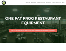 Tablet Screenshot of onefatfrog.com